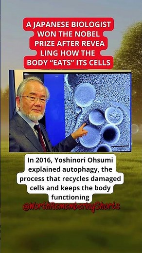 NOBEL PRIZE: japanese biologist revealed how the body “eats” cells