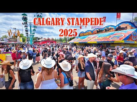 Calgary Stampede 2025 - Stampede Park 4K Walking Tour