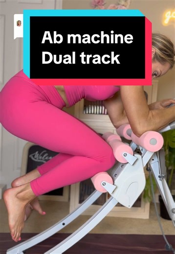 Replying to @Sarah this Ab machine makes a great addition to your home workouts! The dual track PRO sells out often so if you see the color you want grab it! @Merach US #abmachine #mompooch #homegymequipment #homeworkoutsforwomen #coreworkout