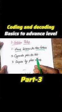 coding and Decoding part-3