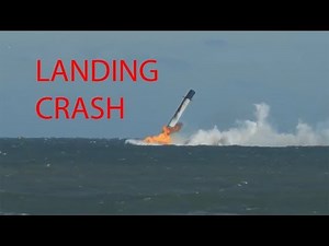 SpaceX Falcon 9 Landing FAILURE and CRASH. Full footage from many cameras.