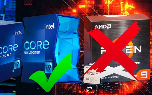 《Intel i9 11900K风冷5.5G超频教程》吊打浪费沙子的普通却自信的AMD 5950X【4K】【ATM】【A粉福利】