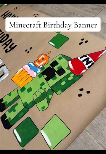 Crea una Bandera de Cumpleaños en Minecraft
