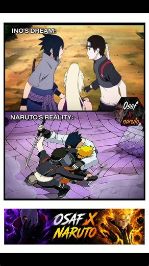 Ino's Dream 🆚 Naruto's reality 🤣 #naruto #anime #narutomemes #animememes ‪@FIVETUBEGAMER‬
