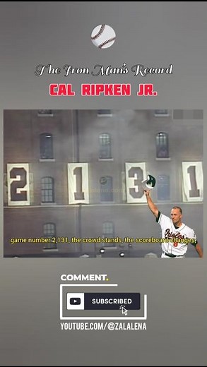 Cal Ripken Jr. Breaks Lou Gehrig’s Record — 2,131 Consecutive Games (1995)