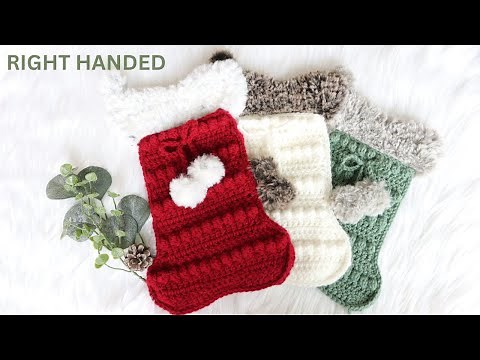 Free Stocking Crochet Pattern | FREE Crochet Christmas Stocking Patterns | Crochet Stockings Pattern