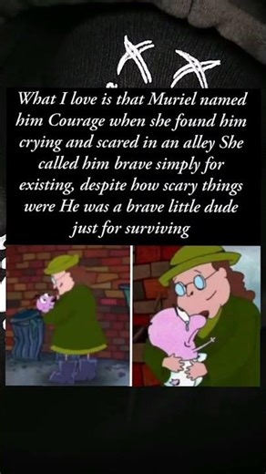 She named him Courage for being brave enough to survive 🐶❤️ #animations #Courage #film #shorts