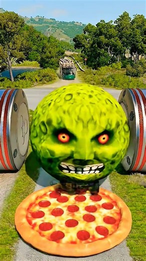 Big & Small Moon Cars vs Giant Rocket Hammer Ep.3 - BeamNG.drive#crashdrive #compactcars