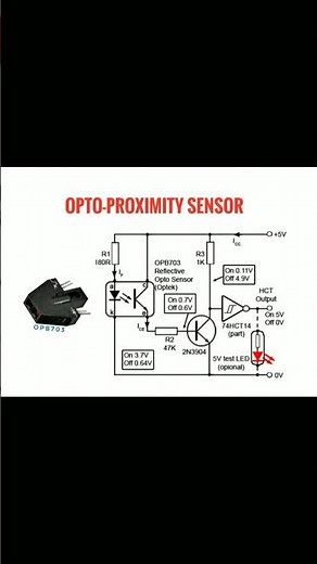 Opto Proximity Sensor Diagram Explained #optocoupler #proximity #education #tech #physics #sudoku