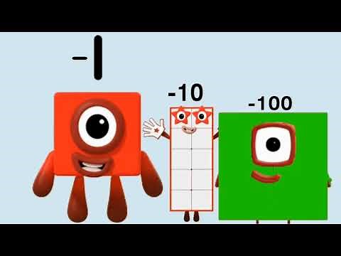 NUMBERBLOCKS 1 COMPILATION | POSITIVE, NEGATIVE & NORMAL NUMBERS
