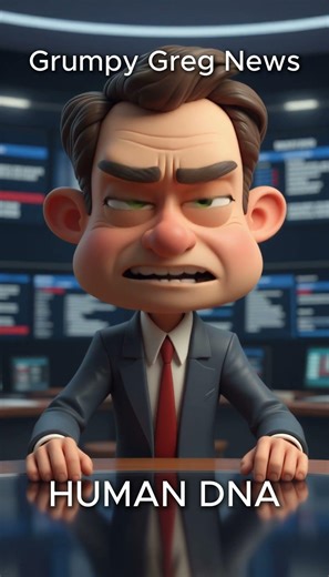 Grumpy Greg's News: HUMAN DNA #comedyshorts #animation #funnynews #funny #funnyanimations
