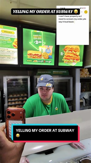 Yelling My Order at Subway Prank