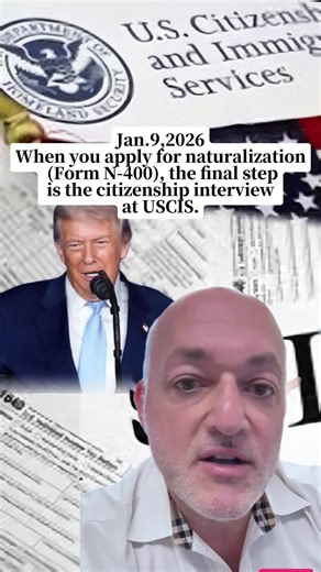 When you apply for naturalization (Form N-400), the final step is the citizenship interview at USCIS. Here’s what usually happens: 1. Identity Check: You’ll show your green card, passport, and other IDs. 2. Application Review: The officer goes line by line through your N-400 to confirm your answers about residence, work history, family, travel, and any criminal or immigration issues. 3. English Test: Unless you qualify for an exemption, you’ll be asked to read one sentence in English, write one 