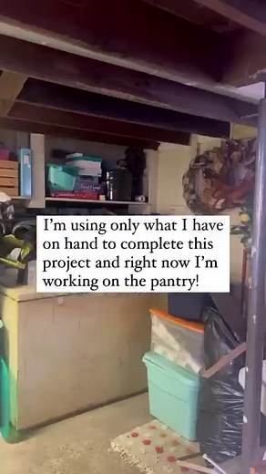 This is part 10 of this basement makeover! It was perfect timing when I saw a reel of @humble.abode.thrift on IG wallpapering her fridge this morning. I had to give it a try! | The Wood Homestead