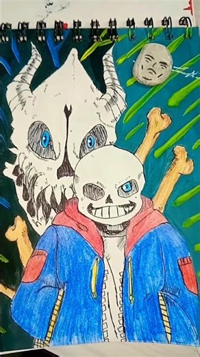 Wait… Sans Moves 😳💀 | Undertale Drawing + Animation #anime #shorts