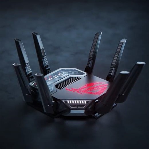 Meet our next-gen flagship baby🕷️📶 The world's very first quad-band #WiFi7 gaming router – the new ROG Rapture GT-BE98 🚀 🚀 🚀 Check it out. ▶️ https://www.asus.com/content/wifi7 #CES2023 #ROGCES2023 #ROGMaxedOut | ASUS Republic of Gamers
