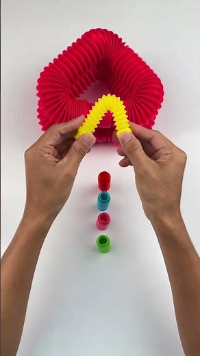 Creating HOK ASMR Relaxing Pink POP-TUBE #satisfyingvideos #relaxing #oddasmr #creative #poptubes