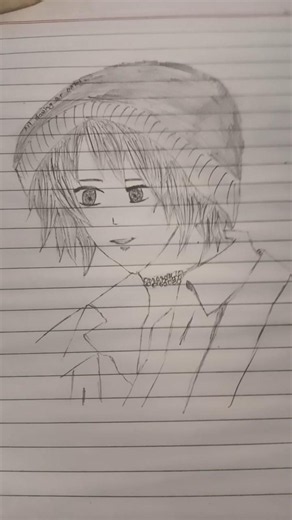 Anime Character Pencil Sketch #Sketching #Drawing #AnimeArt