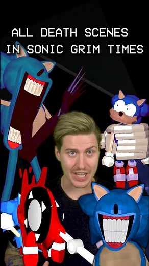 SONIC GRIM TIMES ALL DEATH SCENES #shorts #viral #sonic #exe #sonicexe #horror #sega #luigikid