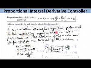 PDC Tutorial 2.9 :Proportional Integral derivative Controller