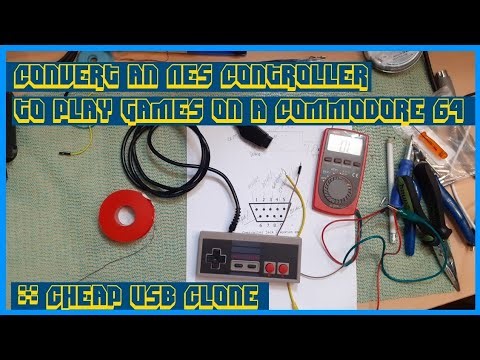 Convert an NES Controller to play games on a Commodore 64! | USB D-Pad
