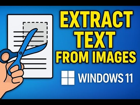 Extract Text from Documents & Photos with Snipping Tool (Windows 11)