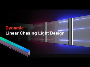 Dynamic Chasing Linear Lights Design for a Bowling Centre Wall | Dynamic Lighting Design | DMX Strip