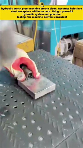 Hydraulic Punch Press Machine | Fast & Precise Metal Hole Punching Process‎
