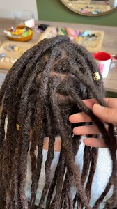 2.5K views · 24 reactions | Stella's Second maintenance 癩 Stella’s dreads with human hair extensions and fuller ends were created by Suzanne and Diane about 6 months ago ✨ She has very fine and frizzy hair so she comes every 2 months to tame it.  This time, Diane mainly focused on the new growth, as that’s where most of the frizziness is located. Frizz gone = Happy Stella!  See you next time!  #dreadshop #dreadmaintenance #naturalhair | Dreadshop | Facebook