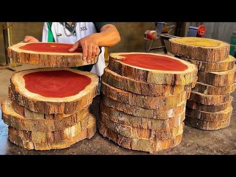 Performance Woodworking Techniques by Carpenter! Ultimate Creative, Red Tree Logs To Masterpiece