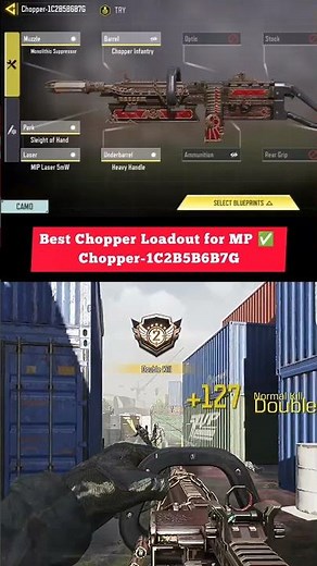 Best Chopper Hipfire Loadout for MP ✅ | Best LMG Gunsmith & Attachments | COD Mobile 2025