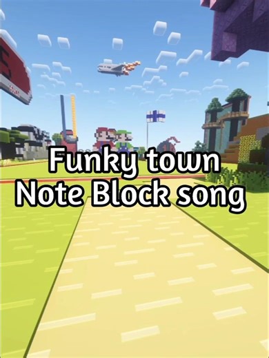Funky town Note Block song #music#minecraft#shorts