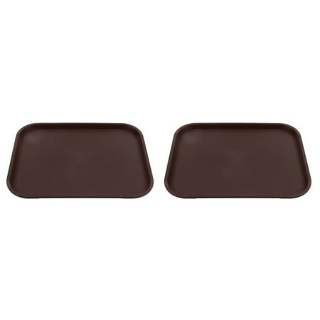 Food Service Tray, Stackable Fast Food Tray Wide Applications  For Restaurants For Cafes For Dessert Shops Brown - Walmart.ca