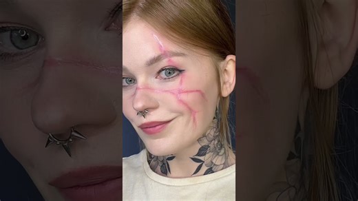 Scar makeup tutorial for Halloween or cosplay