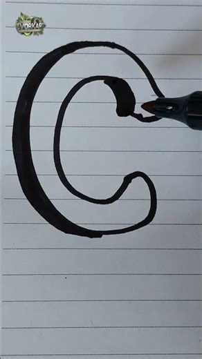 How to Draw Letter C in Graffiti Style Fun Marker Art