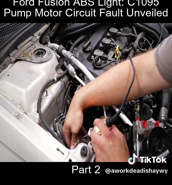 Part_2 Ford Fusion ABS Light C1095 Pump Motor Circuit Fault Unveiled