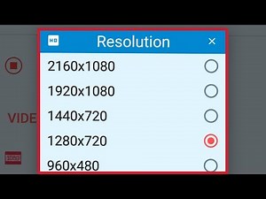 How To Set Video Resolution in Az Screen Recorder || Video Configuration Settings