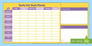 Yearly Home Education Planner
