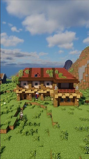 Nature-Blended Timber House | Cozy Aesthetic Minecraft Build 🌿🏡