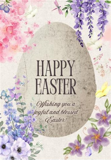 Watercolor Easter Card | Colorful Floral Bunny & Egg Design | Spring Holiday Greeting | Printable Digital Card - Etsy