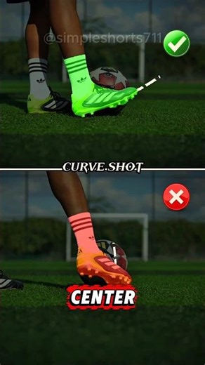 How to Curve a Soccer Ball...⚽#shorts #howto