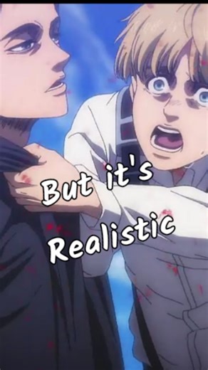 The Flourishing VA on Instagram: "Armin talks to Eren after the rumbling but it's realistic | NO AI WAS USED IN THE MAKING OF THIS VIDEO I did both Eren and Armin and edited the clip myself #attackontitan #attackontitanseason4 #season4aot #fandubbing #memes #memesofinstagram #memesdaily #memes #lol #armin #eren #hahaha #rumbling"