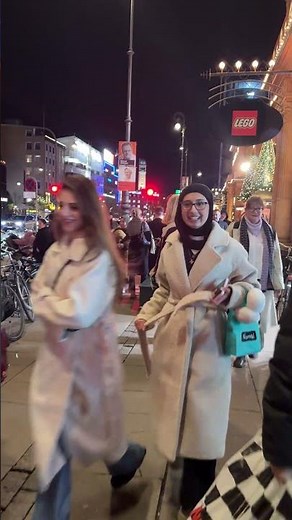 Step Into Copenhagen’s Magical Night ✨Tivoli Gardens Entrance Walking