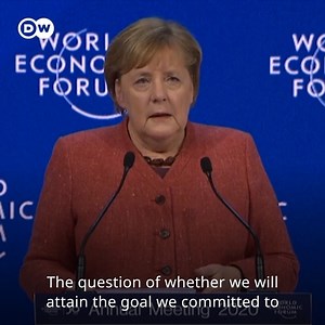 At the World Economic Forum in Davos, German Chancellor Angela Merkel emphasized the existential importance of climate protection. | DW News