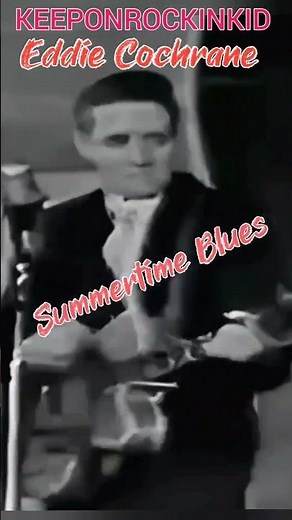Eddie Cochran. Live TV.Summertime Blues