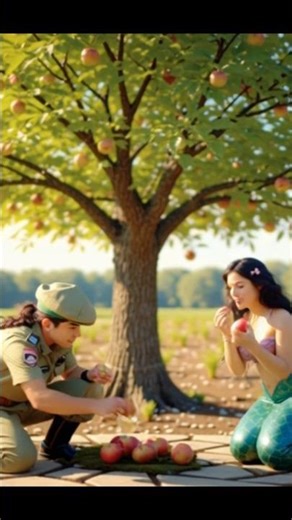 🌳Mermaid and Apple Tree🌳#shorts #shortsfeed #youtube #youtubeshorts #ai #trending #viral