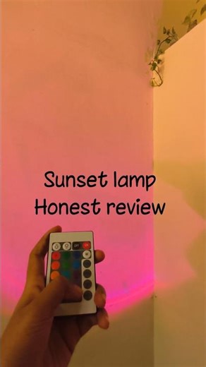 My first vedio sunset lamp review