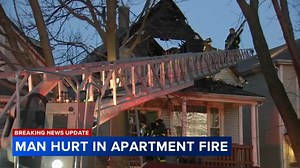 Ravenswood house fire sends man to hospital, Chicago fire officials say
