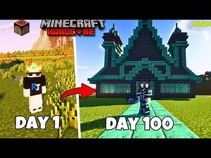 I SURVIVED 100 DAYS IN Minecraft Hardcore Pojav Launcher Hindi Gameplay 1.21 #100days #VinayRJ