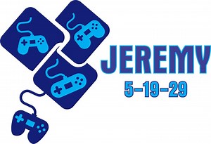 Video Game Controller Logo for Bar or Bat Mitzvah - Etsy